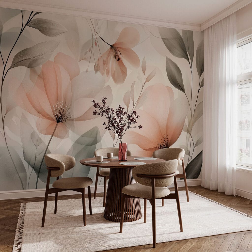 Delicate petals in soft hues