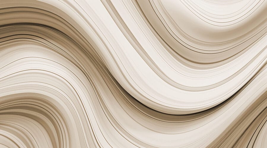 Líneas fluidas en suaves tonos neutros