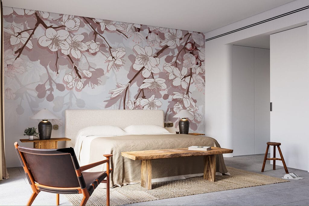 Delicate blossoms in soft hues