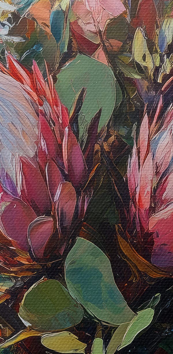 Painting of a bouquet of flowers Painting of a bouquet of flowers