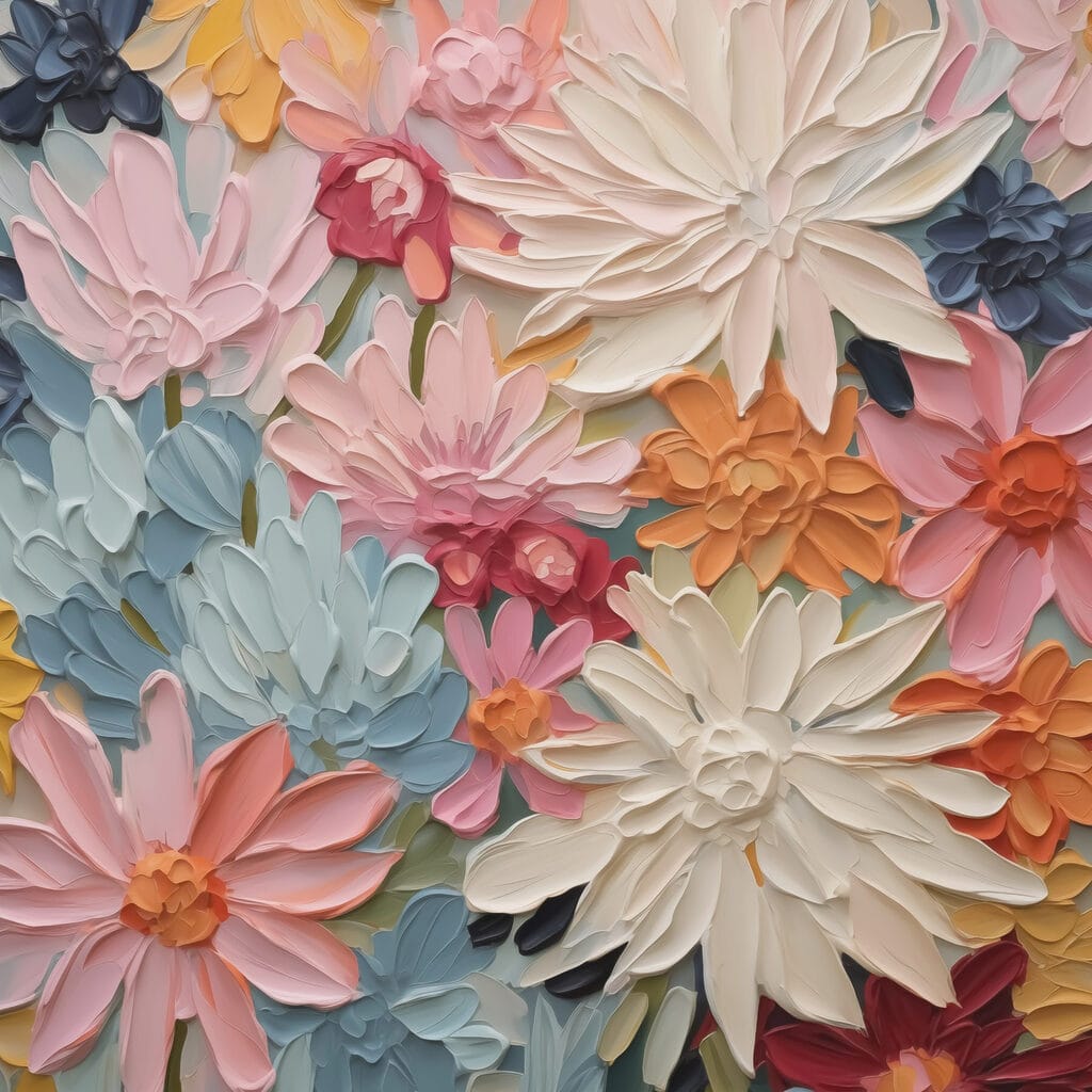 Painting of flowers Painting of flowers