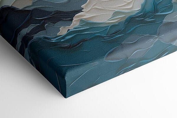 Painting of mountains and clouds Painting of mountains and clouds