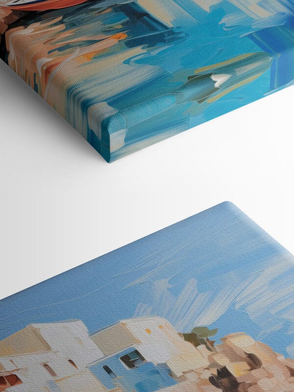 Boats on the water by a cliff
