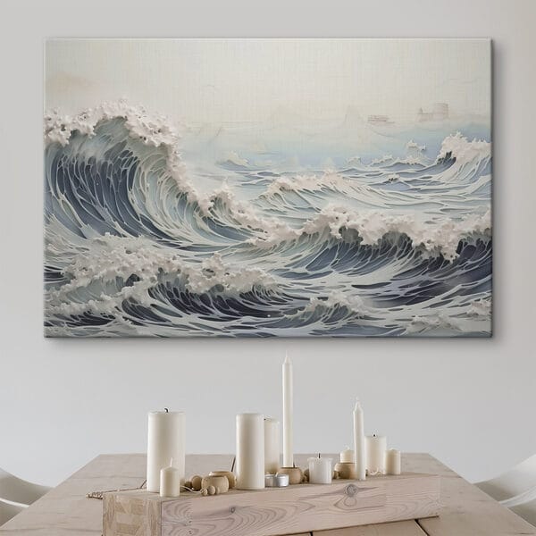 Cuadros Cuadros Grandes olas en el océano (SKU: s42832)