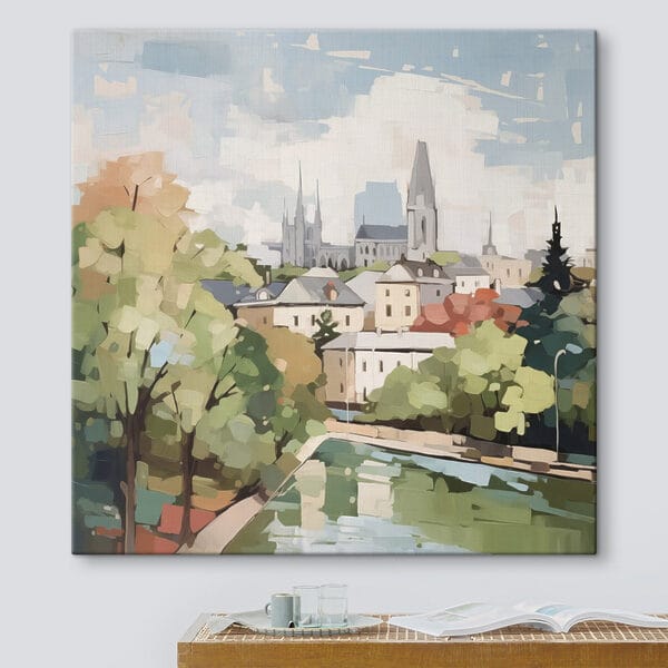 Cuadros Cuadro de una ciudad con árboles y un río (SKU: s42834) Cuadros Cuadros Cuadro de una ciudad con árboles y un río (SKU: s42834)