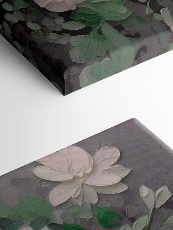 Painting of white flowers