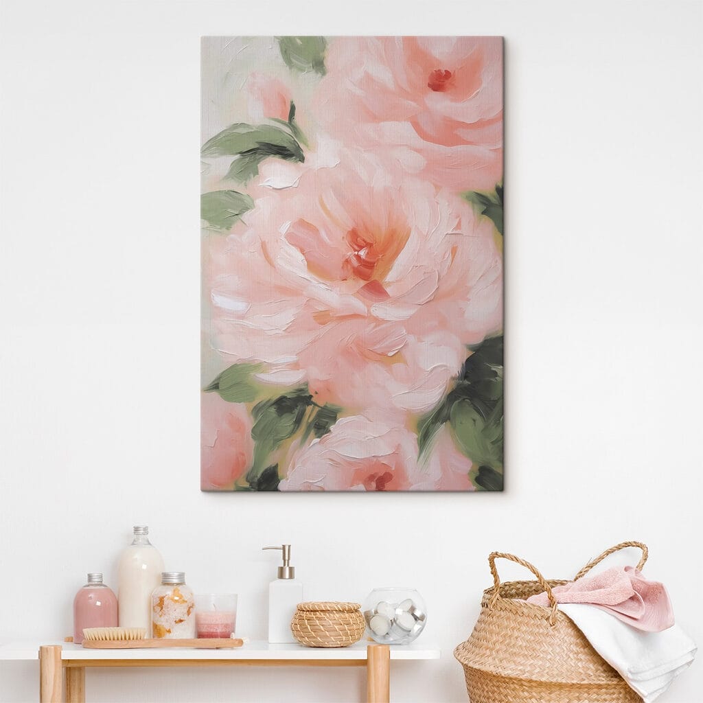 Delicate pink blossoms in full bloom