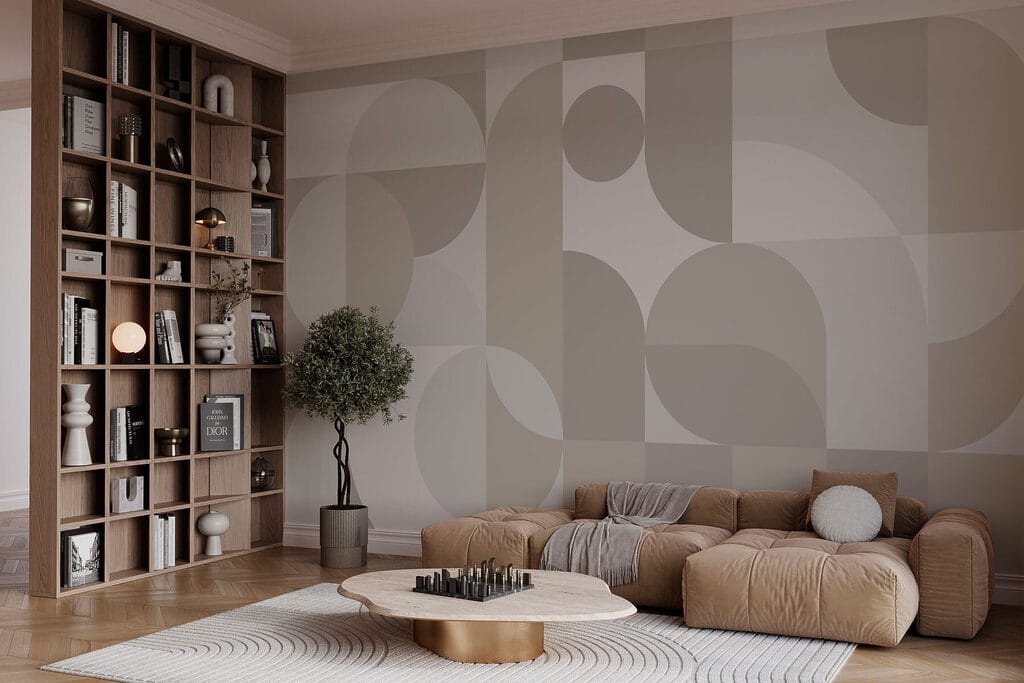 Grey and white geometric pattern