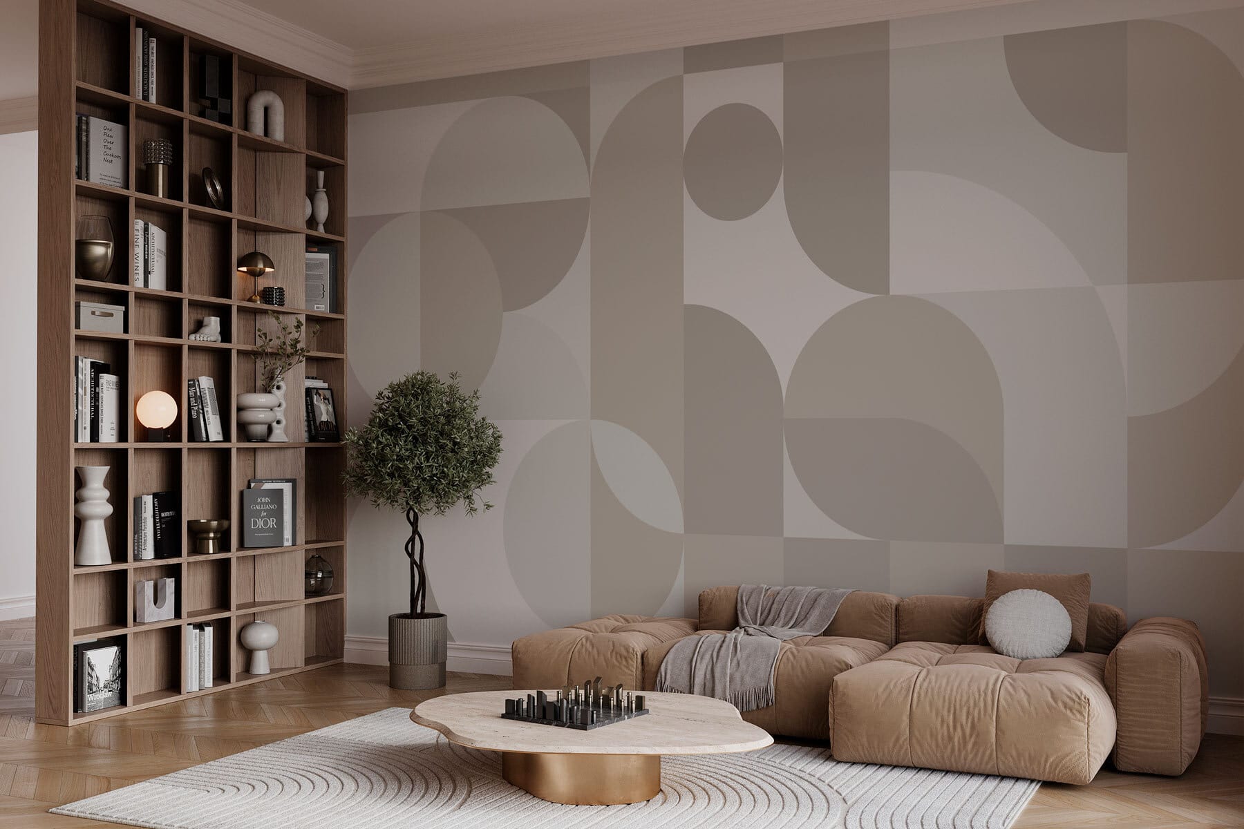 Grey and white geometric pattern