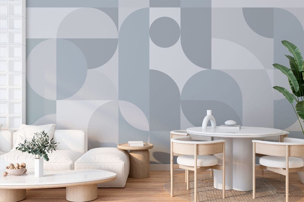 Grey and white geometric pattern