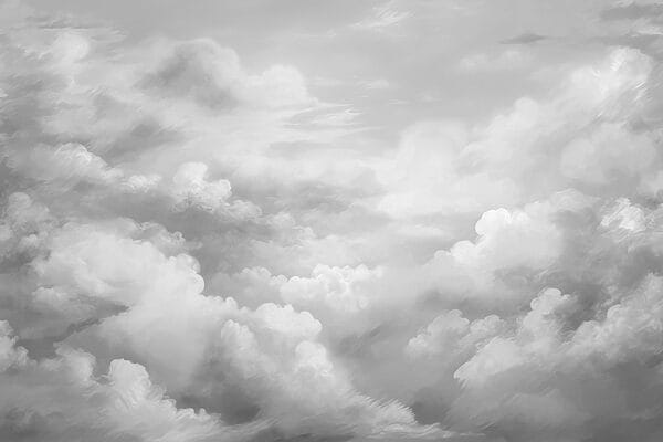 Greyscale shot of clouds
