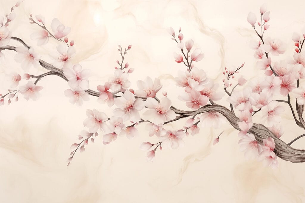 Branch with flowers on it