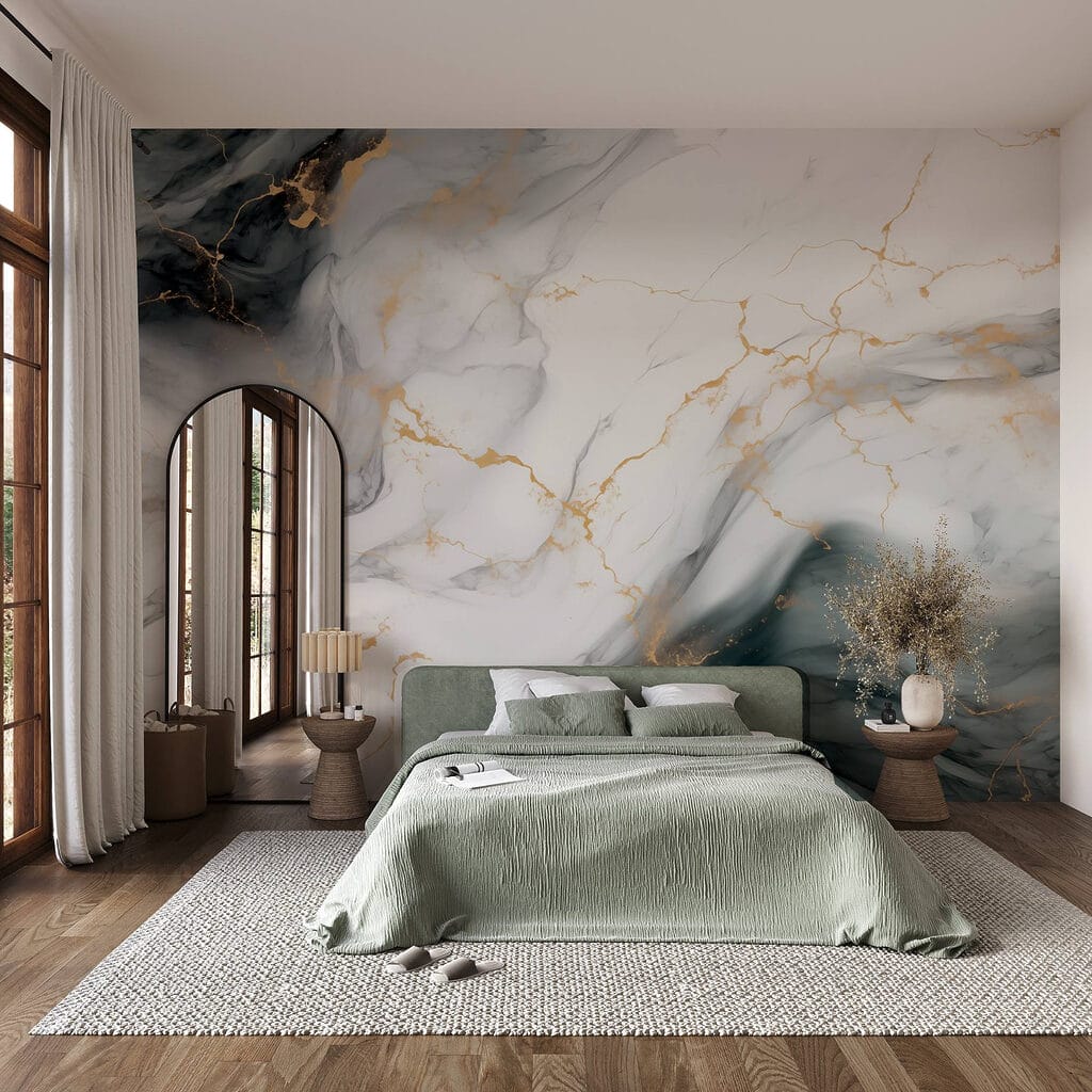 Fluid abstract patterns in soft hues