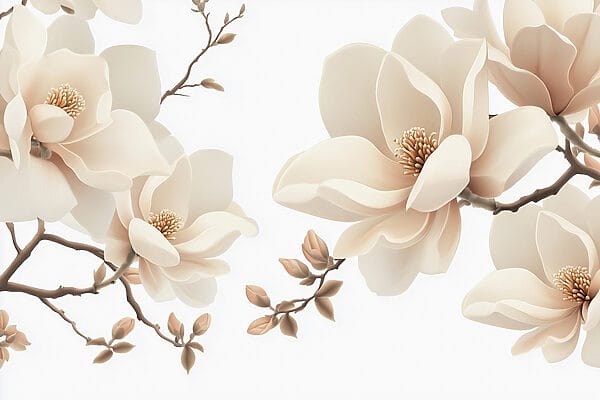 Elegant blossoms on graceful branches