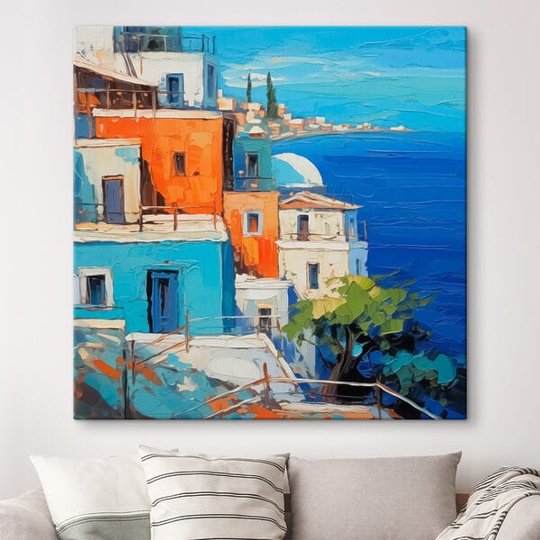Cuadros Cuadro de una ciudad junto al agua (SKU: s42899) Cuadros Cuadros Cuadro de una ciudad junto al agua (SKU: s42899)