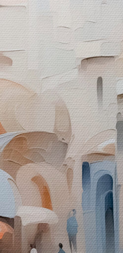 Painting of a city