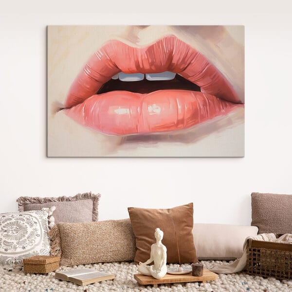 Soft, inviting lips in focus Soft, inviting lips in focus