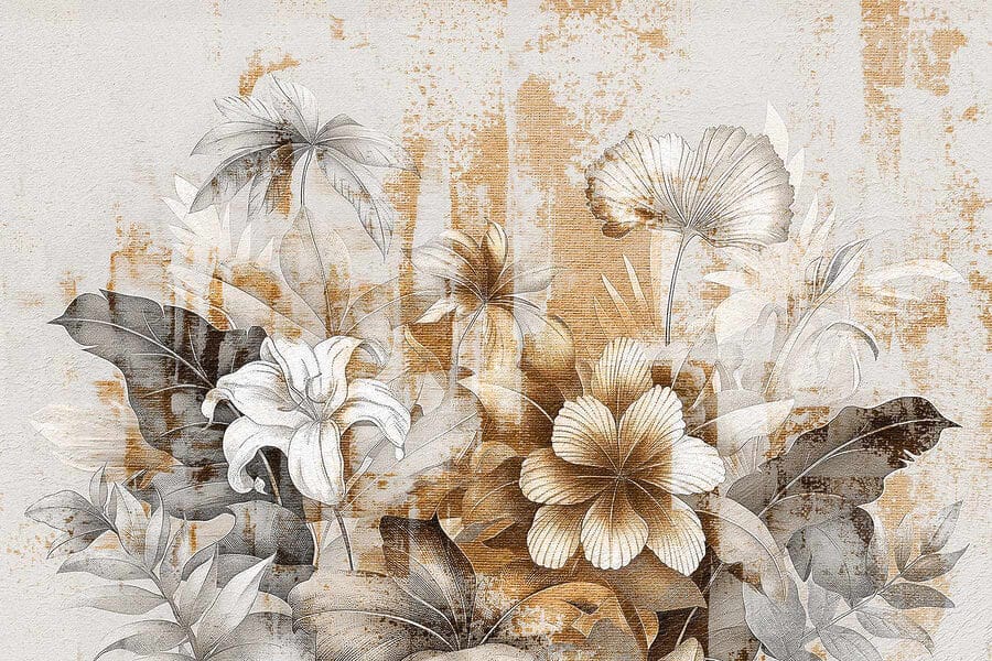 Elegante diseño floral con tonos suaves