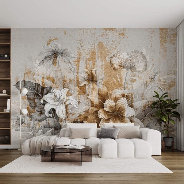 Elegante diseño floral con tonos suaves Elegante diseño floral con tonos suaves