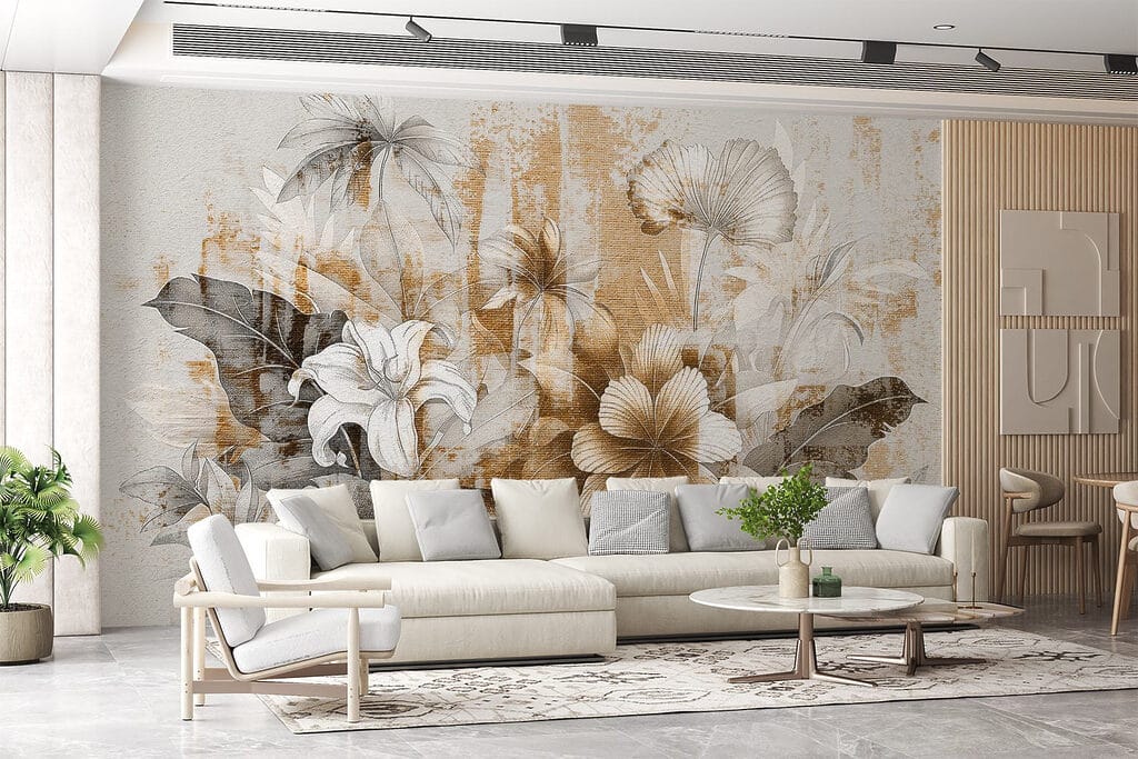Elegant floral design with soft tones