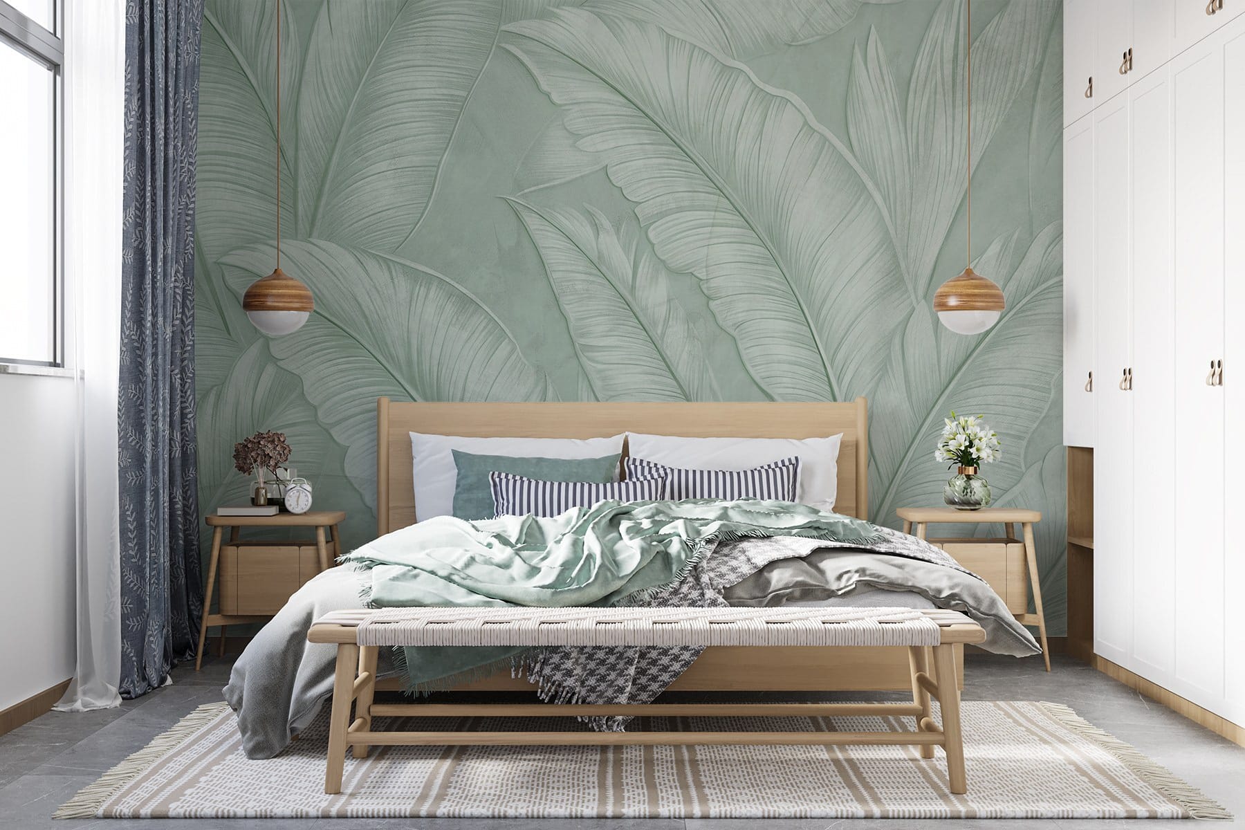Serene green foliage in harmony