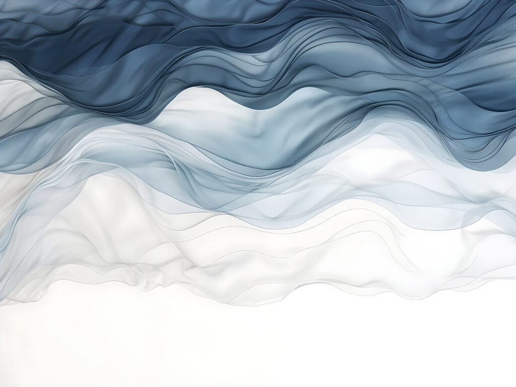 Blue and white wavy fabric Blue and white wavy fabric
