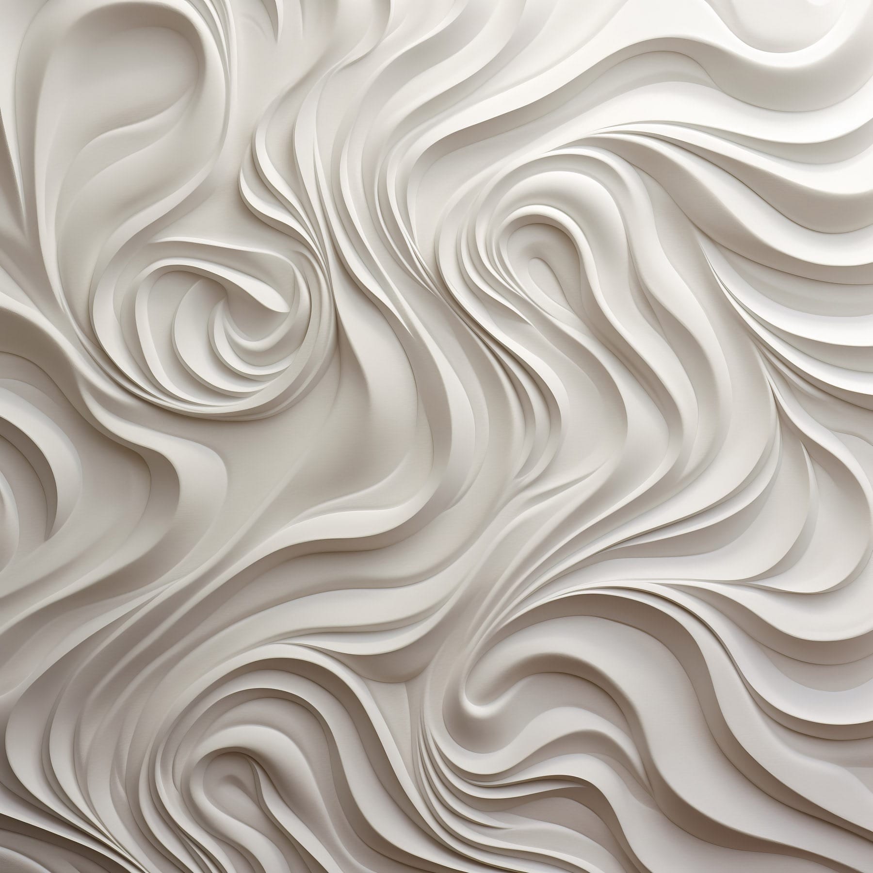 White wall with wavy lines White wall with wavy lines