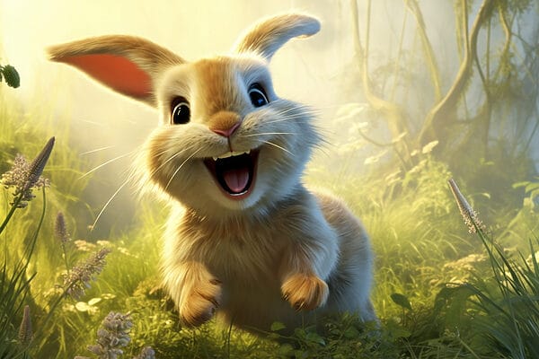 Rabbit in the grass