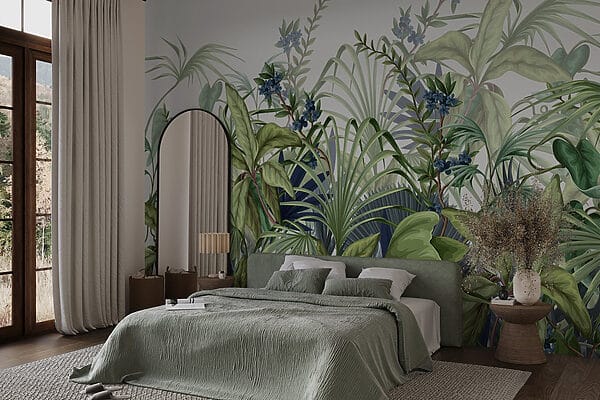 Fotomurales Fotomurales Exuberante vegetación en vibrante despliegue (SKU: w08777)