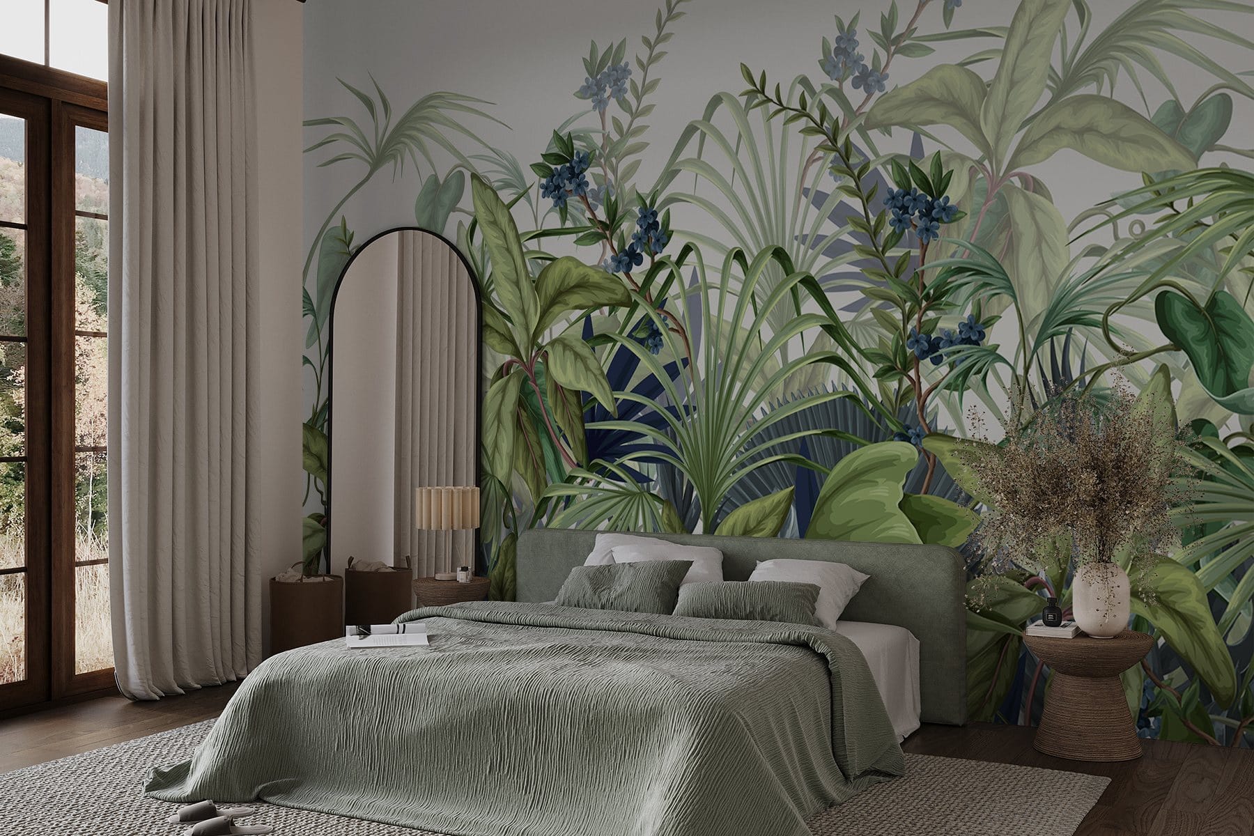 Lush greenery in vibrant display