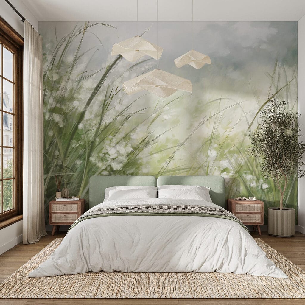 Painting of a field of grass