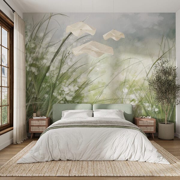 Pintura de un campo de hierba Pintura de un campo de hierba