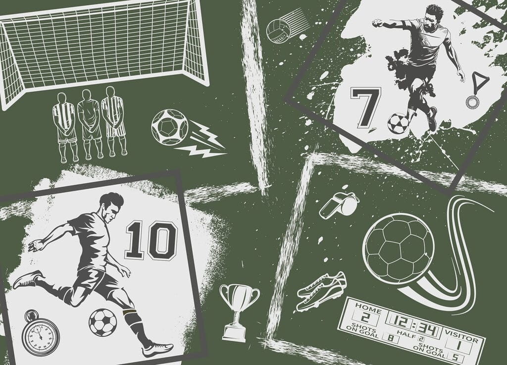 Collage de varias imágenes deportivas Collage de varias imágenes deportivas