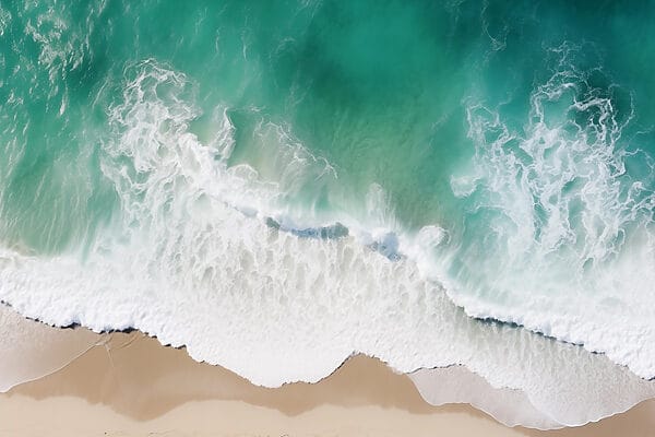 Waves crashing on a beach Waves crashing on a beach