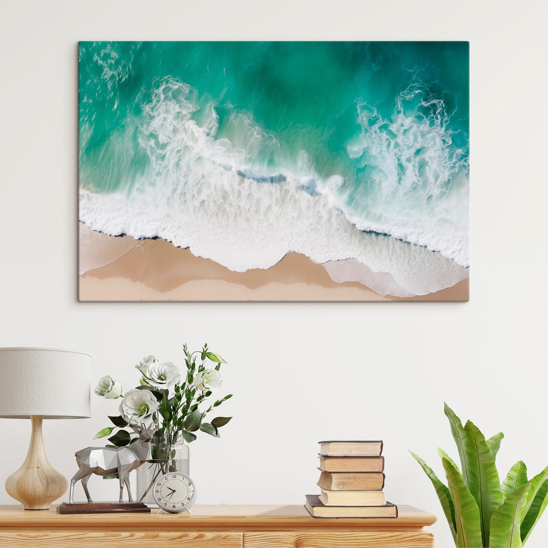 Waves crashing on a beach Waves crashing on a beach
