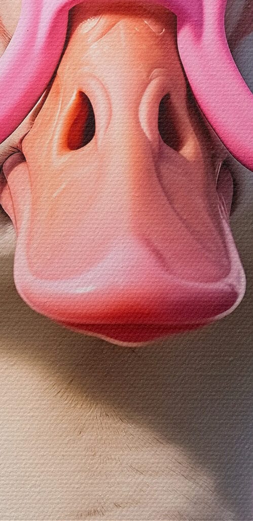 Duck wearing pink glasses Duck wearing pink glasses