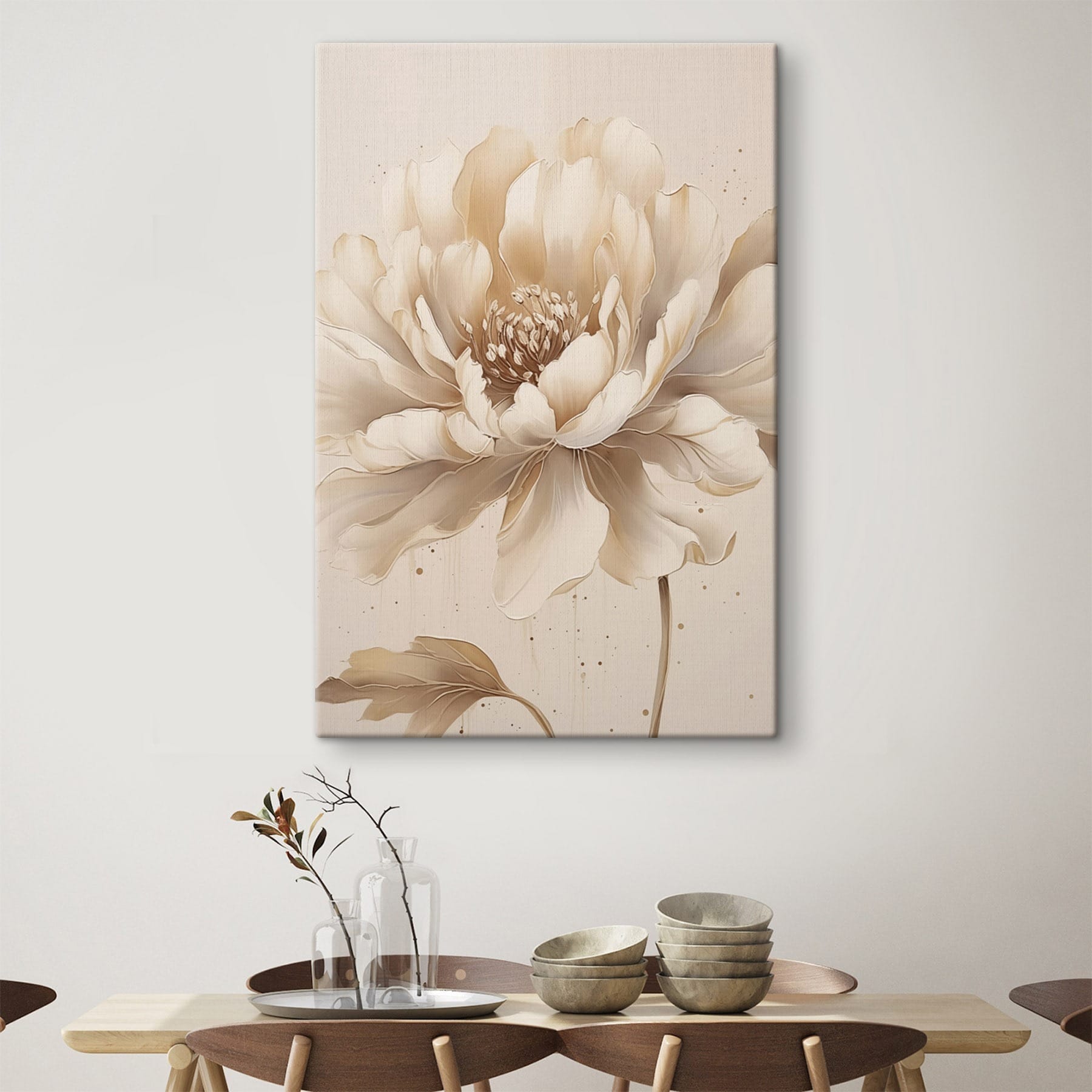 Painting of a flower Painting of a flower