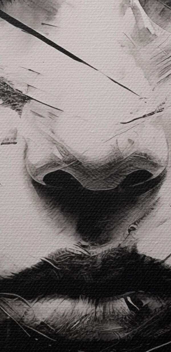Painting of a woman's face