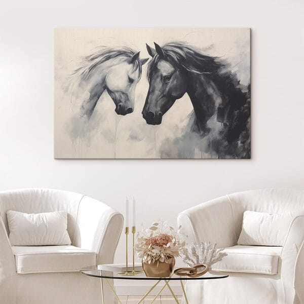 Painting of two horses Painting of two horses