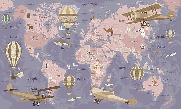 u36066v4p 600x362 - Un mapa del mundo con aviones y globos aerostáticos - tegory