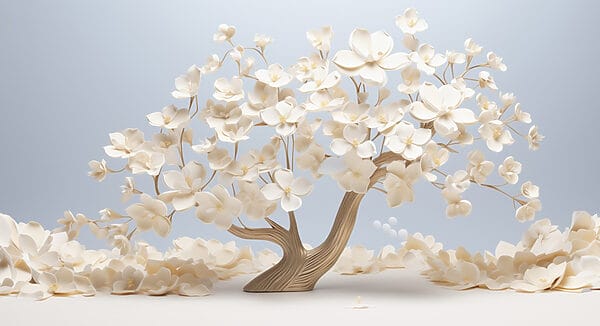 Árbol de flores blancas Árbol de flores blancas
