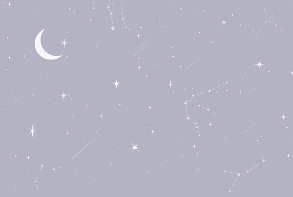 Luna y estrellas en el cielo Luna y estrellas en el cielo