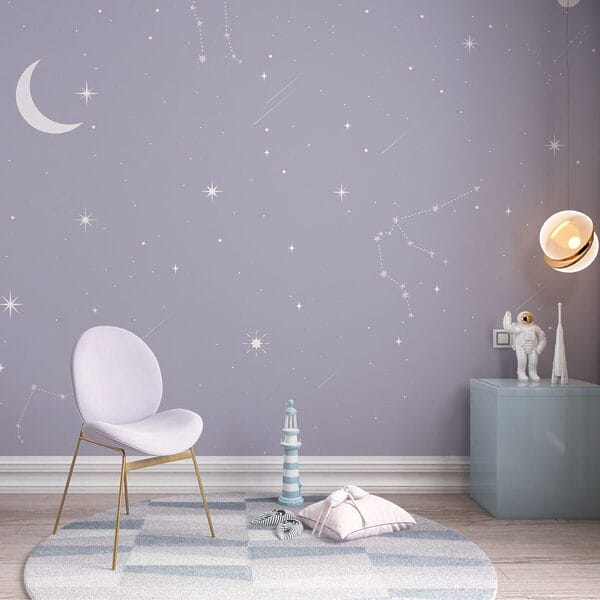 Luna y estrellas en el cielo Luna y estrellas en el cielo
