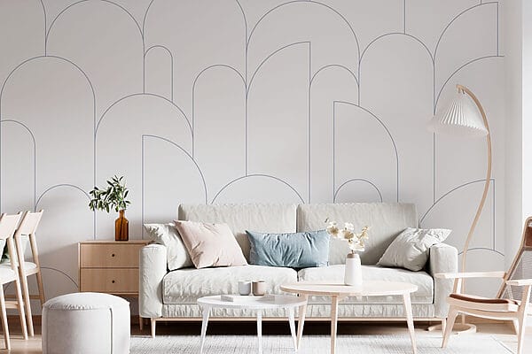 Fotomurales Fotomurales Estampado blanco y azul (SKU: w03145v2)