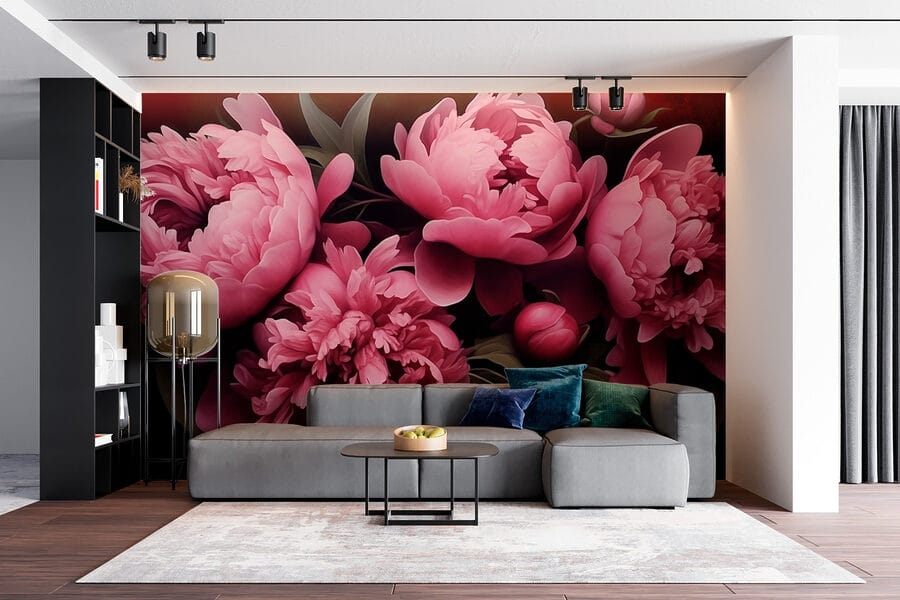 Elegantes pétalos rosas en armonía.
