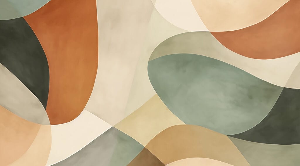 Composición abstracta en colores relajantes Composición abstracta en colores relajantes