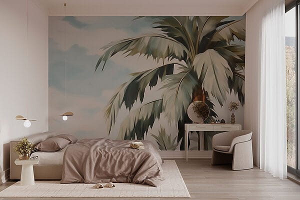 Palmera con un fruto Palmera con un fruto