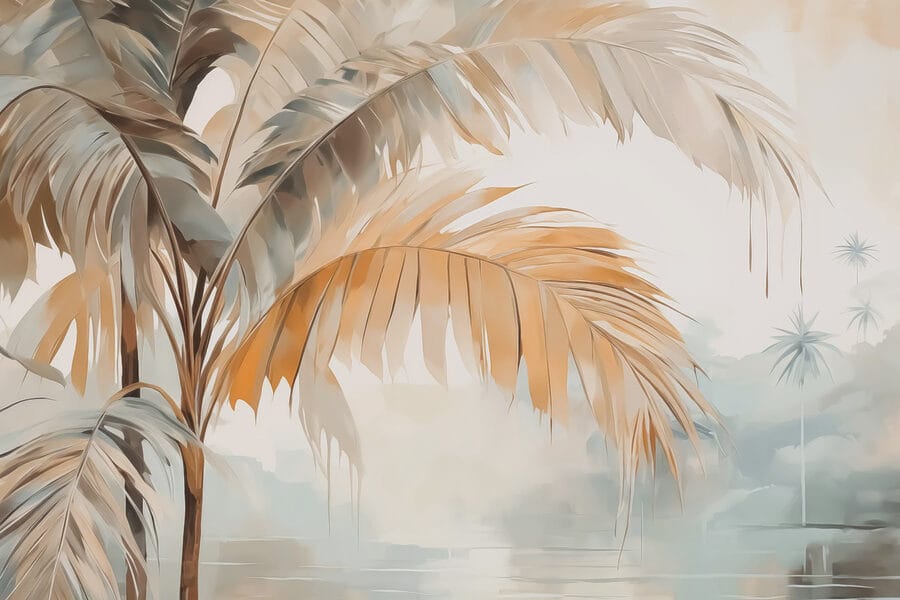 Palmeras en la niebla