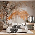 Fotomurales Palmeras en la niebla