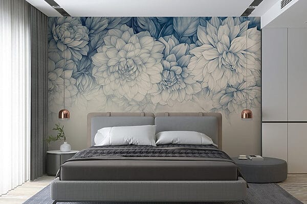 Fotomurales Fotomurales Delicadas flores en tonos suaves (SKU: w03110)